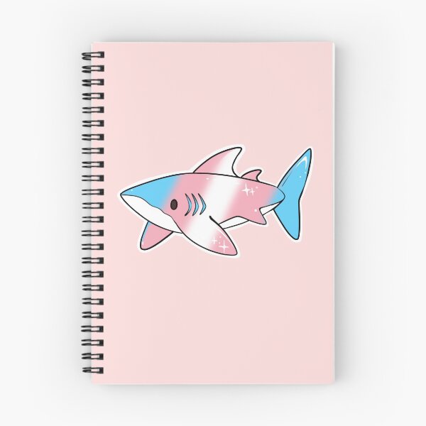 Item preview, Trans pride-cutie shark design   designed and sold by Jae  Rainbow.