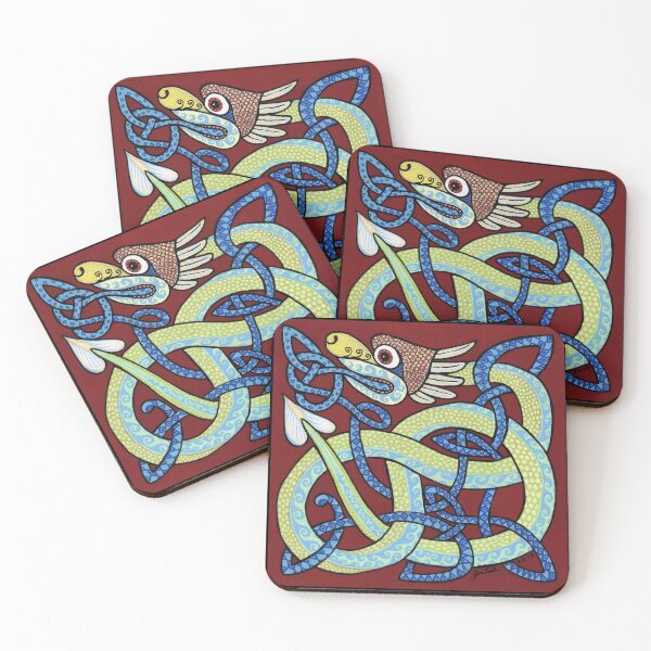 Item preview, Celtic Serpent in Red designed and sold by jwintercollins.