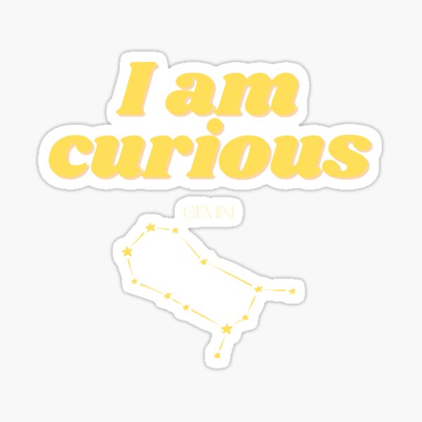 I am curious (Gemini) Sticker