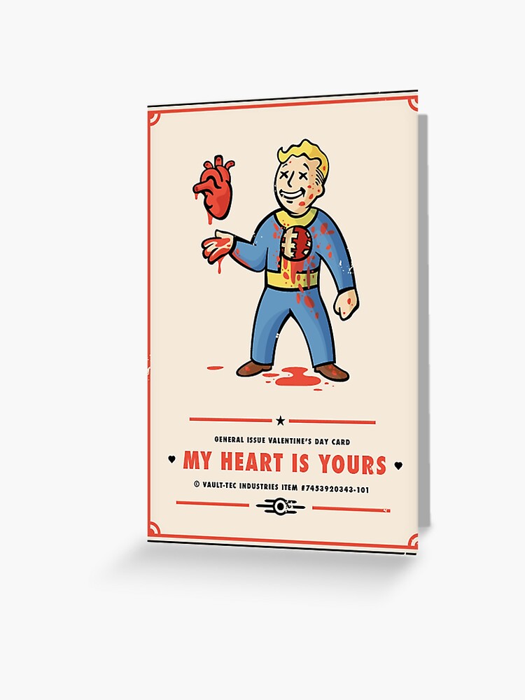Vault Tec valentine's day card Fallout Poster Greeting Card for Sale by  Geempah