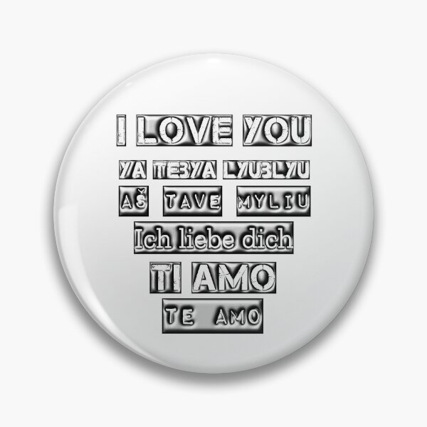 Item preview, I love you Ya tebya lyublyu As tave myliu Ich liebe dich Ti amo Te amo designed and sold by LiniShop.