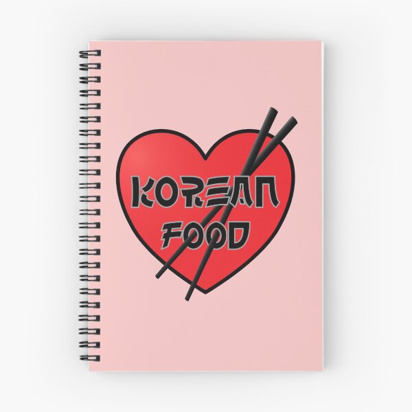 Item preview, I Love Korean Food Red Heart with Chopsticks | Sticker Magnet Mask designed and sold by shirt-planet.
