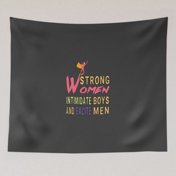 Item preview, Strong women intimidate boys and excite men designed and sold by Lux Ac Store.
