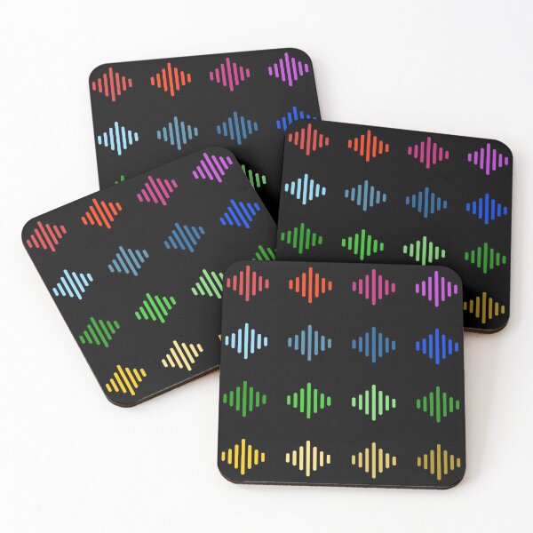 Item preview, AOUND WAVE  STICKER PACK - 16 colorful audio wave icons designed and sold by Inspirationmotivation.