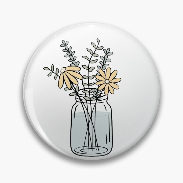Item preview, Mason Jar Yellow Flowers designed and sold by jamiemaher15.