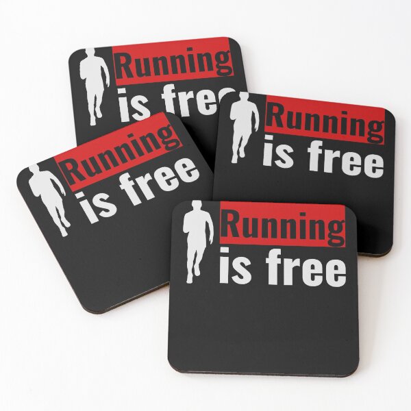 Item preview, Running is free - red designed and sold by grinta2021.