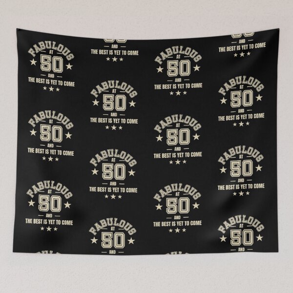 Item preview, 50th Birthday Gift for Men and Women | Fabulous at 50 and The Best is Yet to Come  designed and sold by InkItStudio.