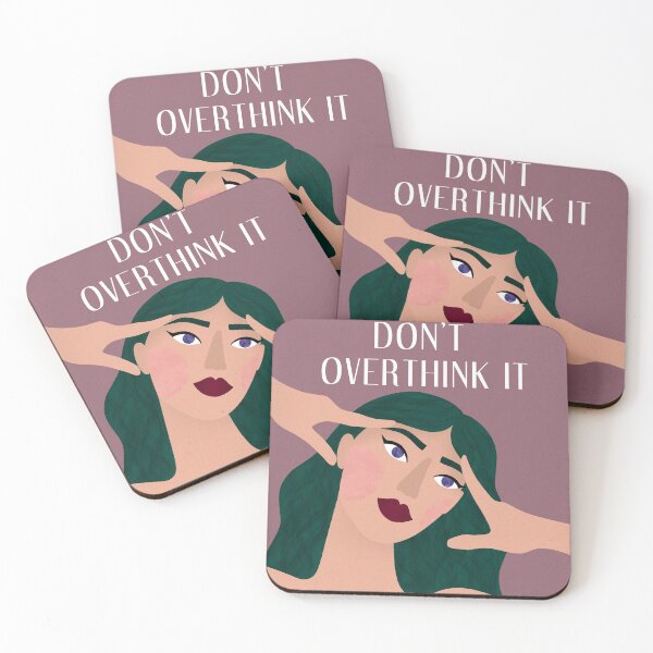 Item preview, Don't Overthink It Modern Illustration designed and sold by Illustratebynat.