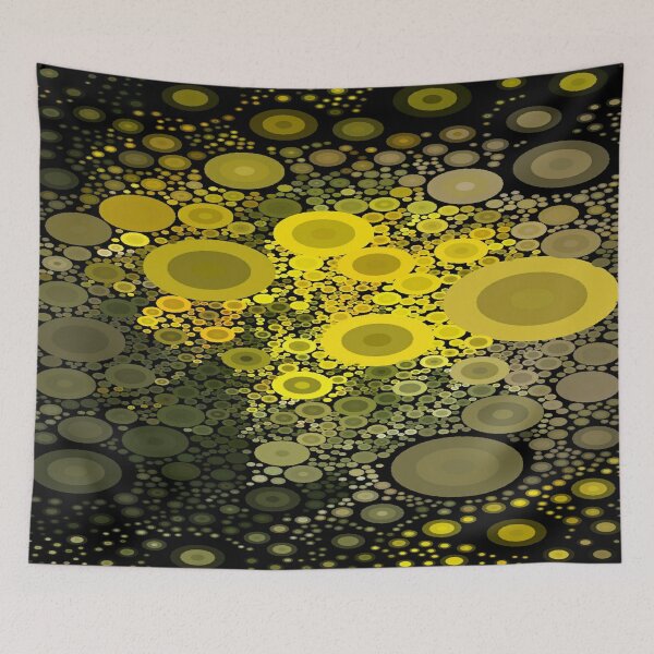 Item preview, Yellow Aesthetic Minimal Cercles Pattern designed and sold by AYACHI90.