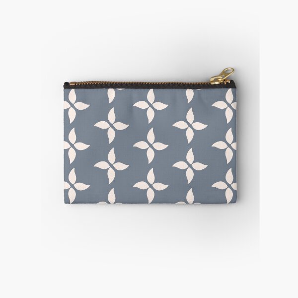 Item preview,  Cottagecore Blue Grey and White Abstract Flower designed and sold by SeaverN.