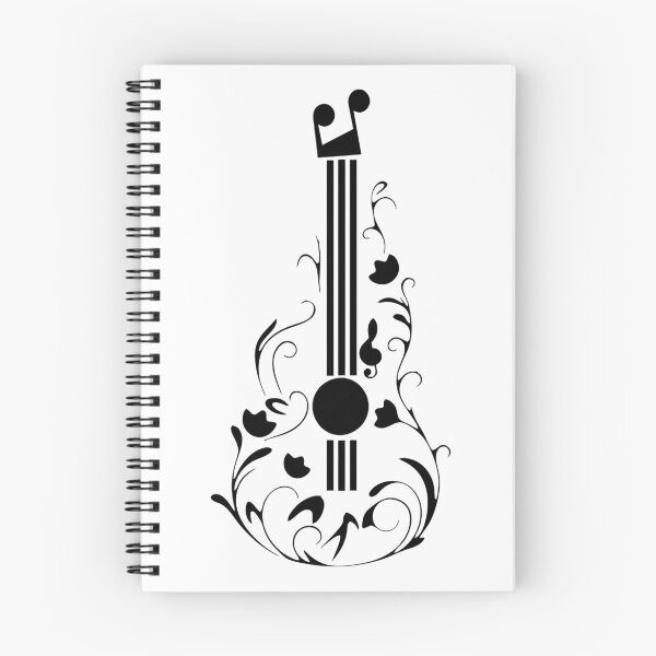 Item preview, Guitar In Unique Elegant Black Design designed and sold by Opal Print.