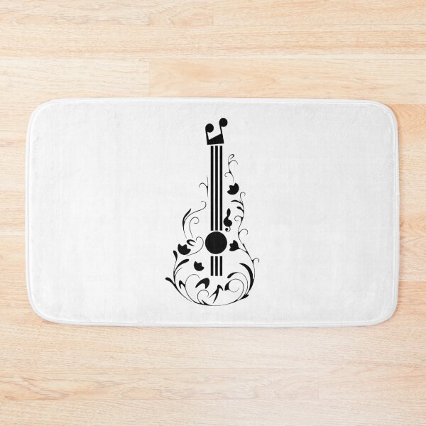 Item preview, Guitar In Unique Elegant Black Design designed and sold by Opal Print.