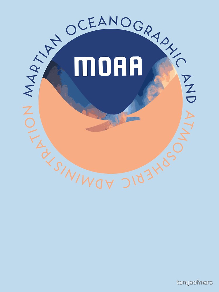 Thumbnail 7 of 7, Essential T-Shirt, Martian Oceanographic and Atmospheric Adminstration designed and sold by tanyaofmars.