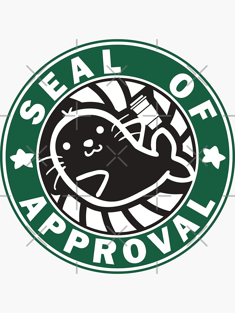 "Seal of Approval" Sticker for Sale by PonsuCreations Redbubble