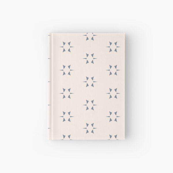 Cottagecore Neutral Grey Star Hardcover Journal