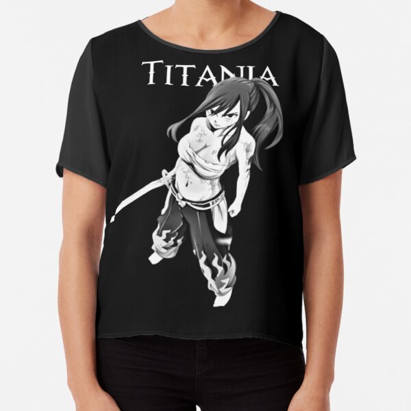 T Shirts Fairy Tail Erza Scarlet Titania Redbubble