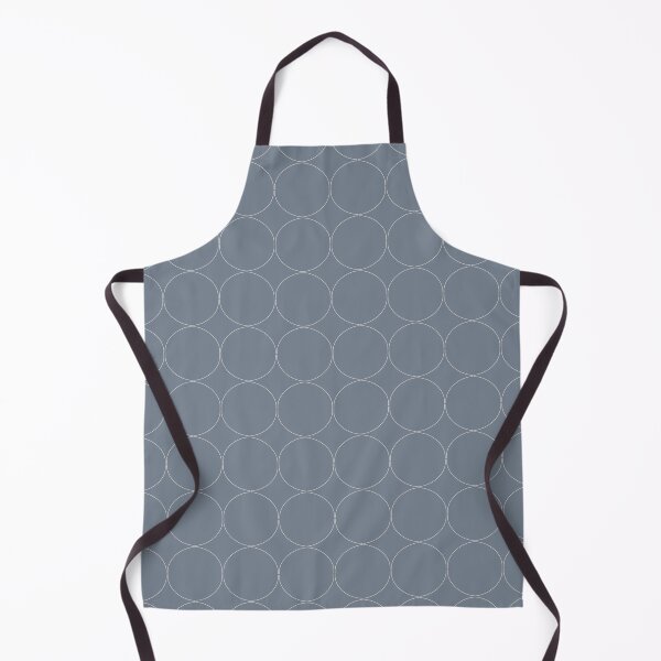 Cottagecore Blue and White Circle Apron