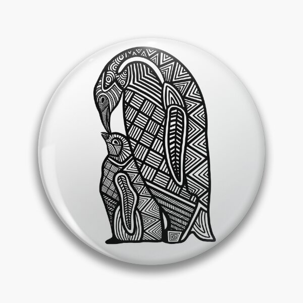 Item preview, Penguin Zentangle designed and sold by ClaresColoring.