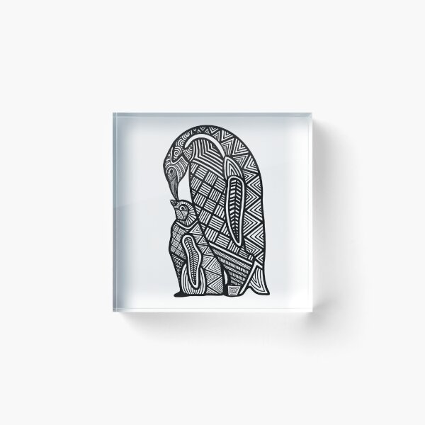 Item preview, Penguin Zentangle designed and sold by ClaresColoring.