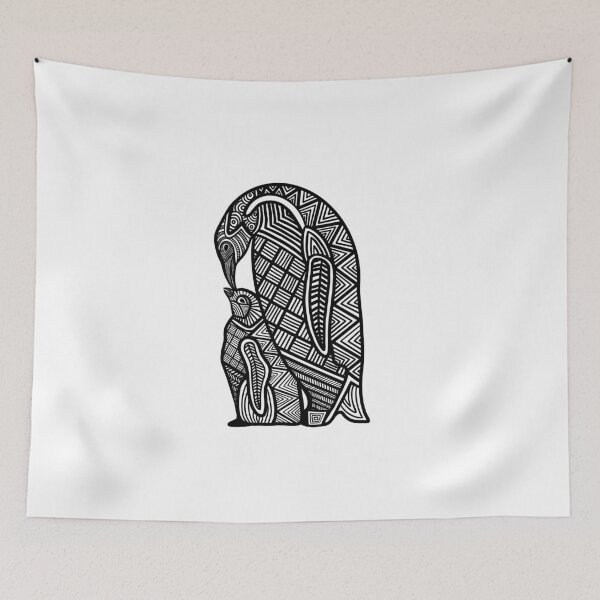 Item preview, Penguin Zentangle designed and sold by ClaresColoring.