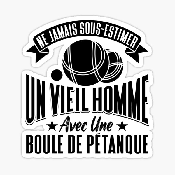 Petanque Humour Grand-Père Sticker