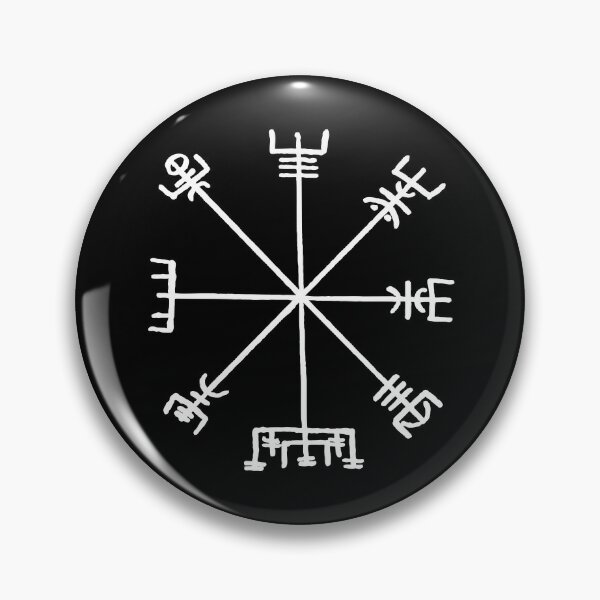 pin button pins anstecker Anstecknade motorrad kompass vegvisir wikinger odin