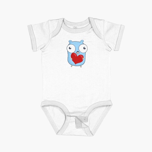 Item preview, The Golang Mascot: Heart Hug designed and sold by hellkni9ht.