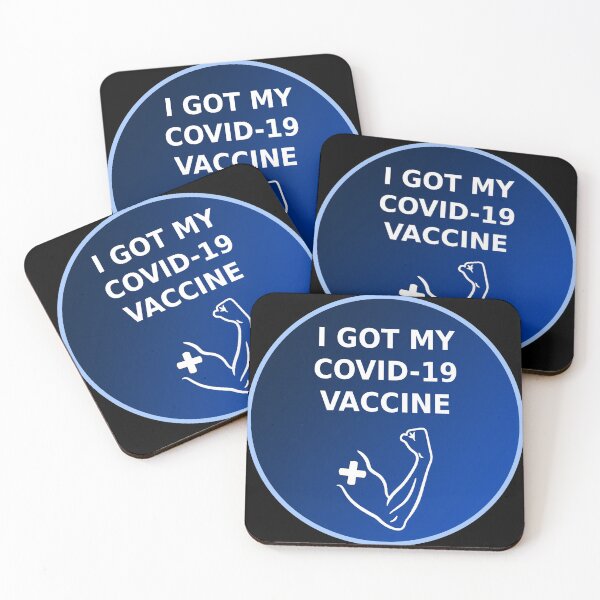 Item preview, Covid-19 Vaccine- I Got My Vaccine Covid Pin Button designed and sold by Wanderlust Designs.