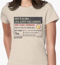 Lemons, portal 2 Women's Fitted T-Shirt