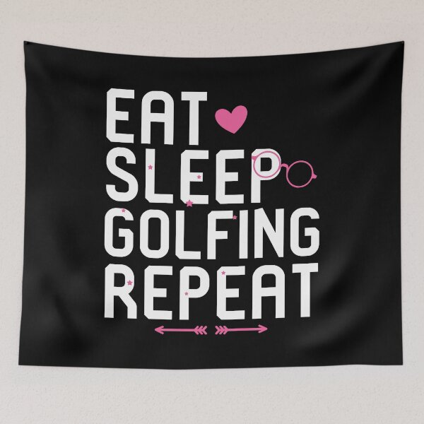 Item preview, Eat Sleep Golfing Repeat Golf designed and sold by at85productions.