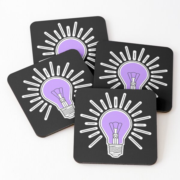 Item preview, purple lightbulb with rays designed and sold by weilertsen.