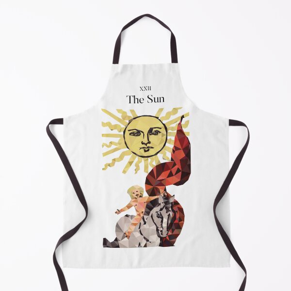 Item preview, The Sun Tarot Low Poly Vector Art, Black Text version designed and sold by felinedreams.