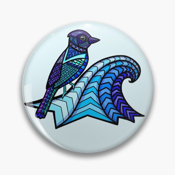 Item preview, Bird Surfer in Color  designed and sold by ClaresColoring.