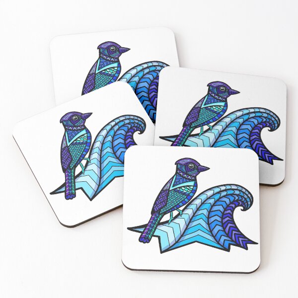 Item preview, Bird Surfer in Color  designed and sold by ClaresColoring.