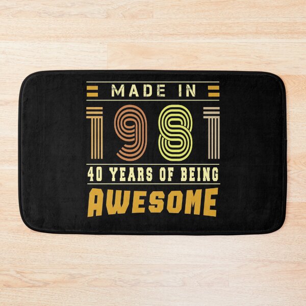 Item preview, Made in 1981 |  funny 40th birthday Gift designed and sold by osamamohamad.