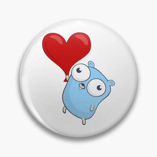 Item preview, The Go Gopher: Heart Balloon designed and sold by hellkni9ht.