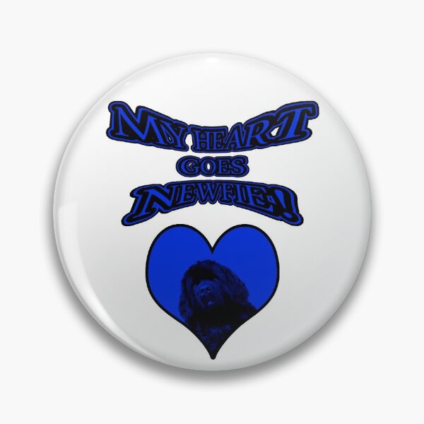 Item preview, My Heart Goes Newfie Blue Heart designed and sold by Moonyflower.