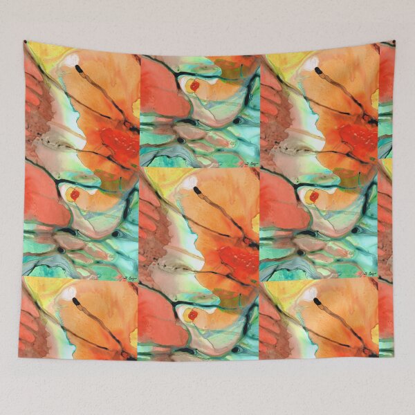 Item preview, Red Abstract Art - Decadence - Sharon Cummings designed and sold by Sharon Cummings Art.