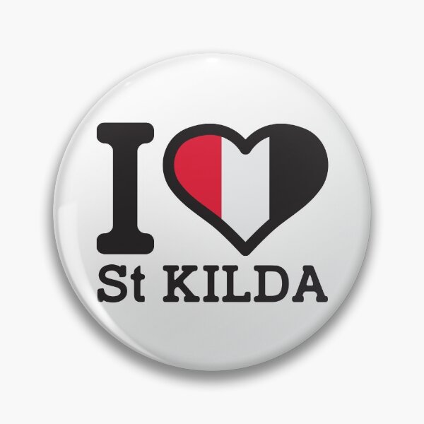 Item preview, "Me encanta St Kilda" AFL & AFLW Inspired Apparels, merchandising, camisetas, leggings, falda, máscara, delantal, bolsa ecológica designed and sold by Ink Inc.