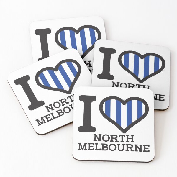 Item preview,  “I love North Melbourne” AFL & AFLW Inspired Apparels, Merchandise, T Shirts, Leggings, Skirt, Mask, Apron, Eco Bag designed and sold by Ink Inc.