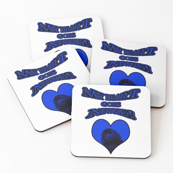 Item preview, My Heart Goes Newfie Blue Heart designed and sold by Moonyflower.