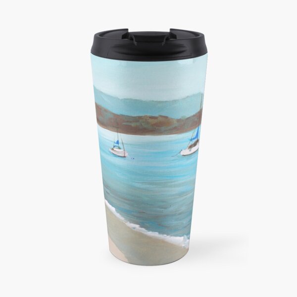 Balboa Island Plein Air Travel Mug