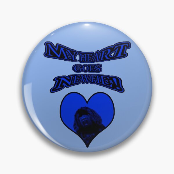 Item preview, My Heart Goes Newfie Blue Heart designed and sold by Moonyflower.