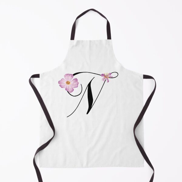Item preview, Monogram N with Pink Flowers designed and sold by stickersworld31.
