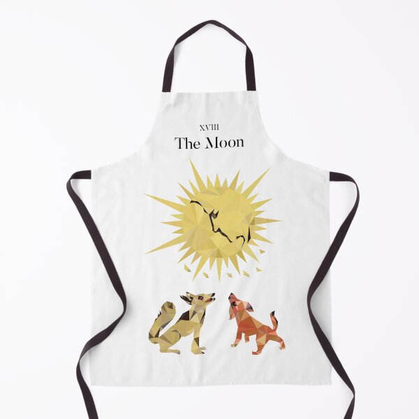 Item preview, The Moon Tarot Low Poly Vector Art, Black Text version designed and sold by felinedreams.