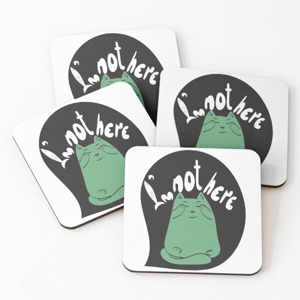 Item preview, Silly green cat hiding designed and sold by Stehler.