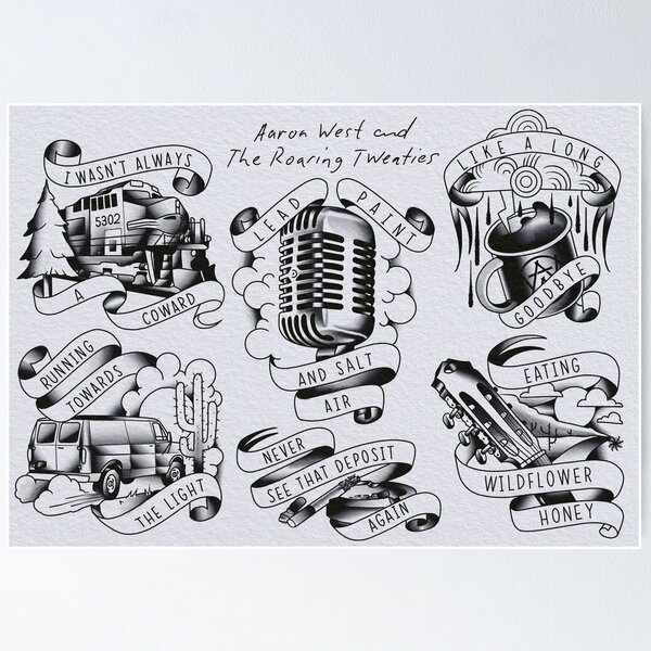 Item preview, Aaron West and the roaring twenties flash designed and sold by Sgibbstattoo.