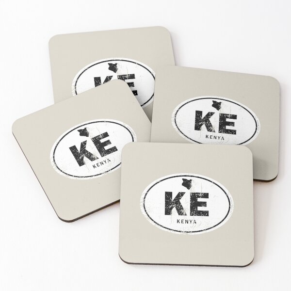 Item preview, Distressed Kenya Country Code designed and sold by CustomTravelArt.