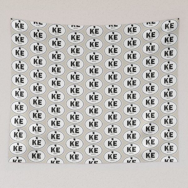 Item preview, Distressed Kenya Country Code designed and sold by CustomTravelArt.