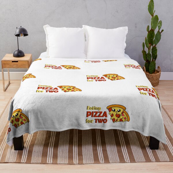 Item preview, Eating Pizza for Two || Cute Cartoon Pizza designed and sold by cookingwithten.